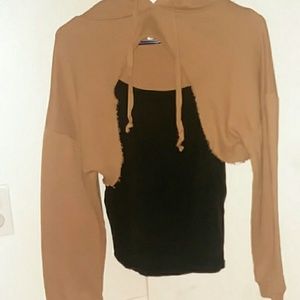 chest cut out sweater